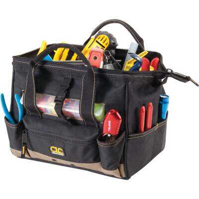 CLC 21-Pocket 12 In. Tool Bag with Top-Side Tray