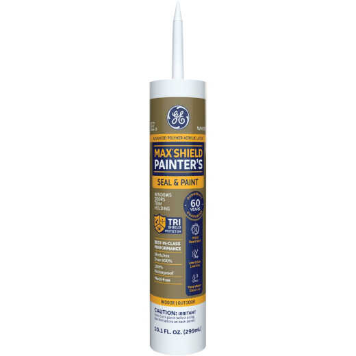 GE Max Shield Painters 10.1 Oz. White Advanced Polymer Acrylic Latex Sealant (MAP410WT)
