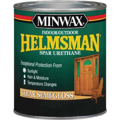 Minwax Helmsman Semi-Gloss Clear Spar Urethane, 1 Qt.